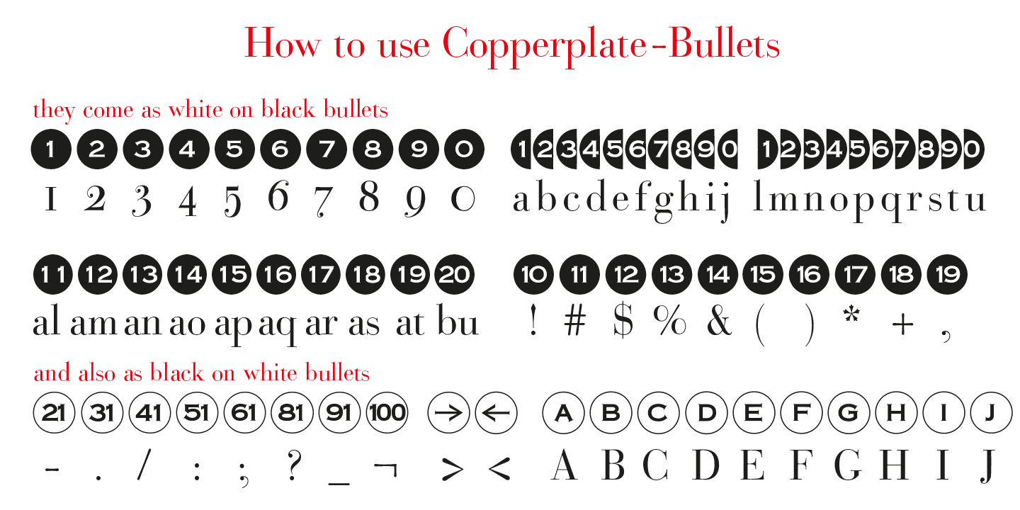 Example font Bullets #8